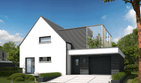 Projekt domu Markus G1 - parterowy z poddaszem dom o powierzchni 142,81 m², dach dwuspadowy - ujęcie 3