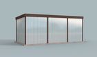 Projekt budynku gospodarczego GB42 budynek gospodarczy - parterowy dom o powierzchni 20,15 m², dach jednospadowy - ujęcie 4