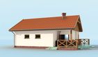 Projekt budynku gospodarczego G188 szkielet drewniany budynek gospodarczy - parterowy dom o powierzchni 66,04 m², dach dwuspadowy - ujęcie 3