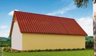 Projekt garażu G240A Szkielet drewniany - parterowy dom o powierzchni 167,52 m², dach dwuspadowy - ujęcie 4