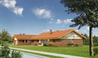 Projekt domu WM11A Jaskółka - parterowy dom o powierzchni 221,36 m², dach dwuspadowy - ujęcie 2