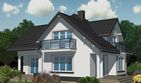 Projekt domu APS 045 + P - parterowy z poddaszem dom o powierzchni 176,10 m², dach kopertowy - ujęcie 2