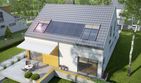 Projekt domu Edgar G1 energo - parterowy z poddaszem dom o powierzchni 157,01 m², dach dwuspadowy - ujęcie 3