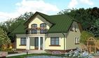 Projekt domu APS 103 + P - parterowy z poddaszem dom o powierzchni 151,90 m², dach kopertowy - ujęcie 2