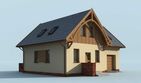 Projekt domu Palanka - parterowy z poddaszem dom o powierzchni 102,88 m², dach czterospadowy - ujęcie 4