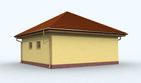 Projekt budynku gospodarczego G113 budynek gospodarczy - parterowy dom o powierzchni 41,17 m², dach namiotowy - ujęcie 3