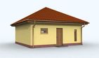 Projekt budynku gospodarczego G113 budynek gospodarczy - parterowy dom o powierzchni 41,17 m², dach namiotowy - ujęcie 4