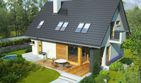 Projekt domu Tolek G1 - parterowy z poddaszem dom o powierzchni 110,47 m², dach dwuspadowy - ujęcie 3