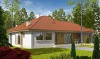 Projekt domu Flori III G1 - parterowy dom o powierzchni 115,46 m², dach kopertowy - ujęcie 3