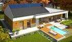 Projekt domu EX 11 G2 (wersja D) multi-comfort - parterowy dom o powierzchni 146,18 m², dach dwuspadowy - ujęcie 4