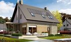Projekt domu Tobiasz G1 energo - parterowy z poddaszem dom o powierzchni 116,50 m², dach dwuspadowy - ujęcie 3