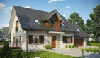 Projekt domu Amaranta G2 multi-comfort - parterowy z poddaszem dom o powierzchni 140,18 m², dach dwuspadowy - ujęcie 3