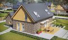 Projekt domu EX 16 II G1 - parterowy z poddaszem dom o powierzchni 148,01 m², dach dwuspadowy - ujęcie 3