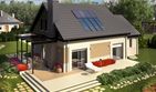 Projekt domu Niki II G1 energo - parterowy z poddaszem dom o powierzchni 134,05 m², dach dwuspadowy - ujęcie 3
