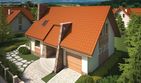 Projekt domu Basia G1 - parterowy z poddaszem dom o powierzchni 94,23 m², dach dwuspadowy - ujęcie 3
