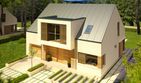 Projekt domu EX 9 G1 soft (wersja A) - parterowy z poddaszem dom o powierzchni 162,19 m², dach dwuspadowy - ujęcie 4