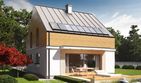 Projekt domu E3 economic (wersja B) - parterowy z poddaszem dom o powierzchni 101,20 m², dach dwuspadowy - ujęcie 4