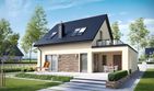 Projekt domu E14 III G1 Economic - parterowy z poddaszem dom o powierzchni 104,31 m², dach dwuspadowy - ujęcie 2