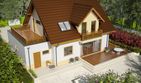 Projekt domu Mati III G1 Mocca - parterowy z poddaszem dom o powierzchni 127,51 m², dach dwuspadowy - ujęcie 4