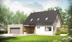Projekt domu Tobiasz II G2 multi-comfort - parterowy z poddaszem dom o powierzchni 116,47 m², dach dwuspadowy - ujęcie 2