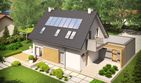 Projekt domu Tobiasz II G2 multi-comfort - parterowy z poddaszem dom o powierzchni 116,47 m², dach dwuspadowy - ujęcie 3