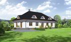 Projekt domu Chmielniki 22 - parterowy z poddaszem dom o powierzchni 236,47 m², dach kopertowy - ujęcie 2