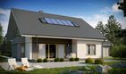 Projekt domu D34A - parterowy z poddaszem dom o powierzchni 134,86 m², dach dwuspadowy - ujęcie 3