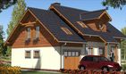 Projekt domu L-17 Dom poznańska - szkieletowy - parterowy z poddaszem dom o powierzchni 124,60 m², dach dwuspadowy - ujęcie 4