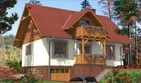 Projekt domu L-85 Dom jasna - szkieletowy - parterowy z poddaszem dom o powierzchni 118,60 m², dach dwuspadowy - ujęcie 3