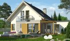 Projekt domu Grappa 2G - parterowy z poddaszem dom o powierzchni 125,30 m², dach dwuspadowy - ujęcie 2