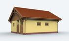 Projekt garażu G141 - parterowy dom o powierzchni 46,39 m², dach dwuspadowy - ujęcie 3