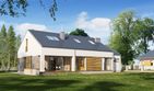 Projekt domu E-169 - parterowy dom o powierzchni 122,60 m², dach dwuspadowy - ujęcie 2