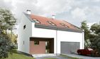 Projekt domu Domo 03C - parterowy z poddaszem dom o powierzchni 133,60 m², dach dwuspadowy - ujęcie 4