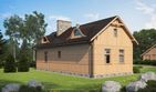 Projekt domu D215 - parterowy dom o powierzchni 66,91 m², dach dwuspadowy - ujęcie 2
