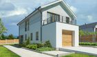 Projekt domu Brunico II LMP345a - z pełnym piętrem dom o powierzchni 129,74 m², dach dwuspadowy - ujęcie 2