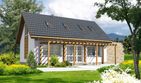 Projekt domu Leon II DCP231a - parterowy z poddaszem dom o powierzchni 103,78 m², dach dwuspadowy - ujęcie 3