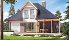 Projekt domu Tilda G1 - parterowy z poddaszem dom o powierzchni 154 m², dach kopertowy - ujęcie 4