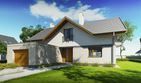 Projekt domu Wiliam IV - parterowy z poddaszem dom o powierzchni 142,60 m², dach dwuspadowy - ujęcie 3