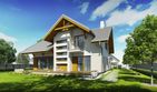 Projekt domu Wiliam IV - parterowy z poddaszem dom o powierzchni 142,60 m², dach dwuspadowy - ujęcie 4