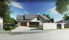 Projekt domu Wiliam VII - parterowy z poddaszem dom o powierzchni 159,60 m², dach dwuspadowy - ujęcie 3