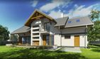 Projekt domu Wiliam VII - parterowy z poddaszem dom o powierzchni 159,60 m², dach dwuspadowy - ujęcie 6