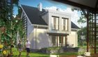Projekt domu Cyrkonia (1361) - parterowy z poddaszem dom o powierzchni 140,20 m², dach dwuspadowy - ujęcie 2