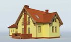 Projekt domu Dolores - parterowy z poddaszem dom o powierzchni 117,11 m², dach dwuspadowy - ujęcie 4