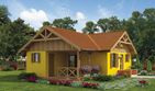 Projekt domu letniskowego Modena dom letniskowy - parterowy dom o powierzchni 45,76 m², dach wielospadowy - ujęcie 3