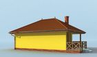 Projekt grilla / wędzarni G189 dwustanowiskowy z werandą - parterowy dom o powierzchni 64,61 m², dach kopertowy - ujęcie 4