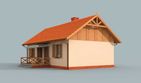 Projekt domu letniskowego Averno dom letniskowy - parterowy dom o powierzchni 62,97 m², dach dwuspadowy - ujęcie 4