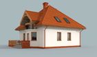 Projekt domu Malibu 2 - parterowy z poddaszem dom o powierzchni 134,71 m², dach kopertowy - ujęcie 4