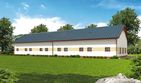 Projekt garażu G307 garaż czterostanowiskowy z pomieszczeniami gospodarczymi - parterowy dom o powierzchni 418,80 m², dach dwuspadowy - ujęcie 3