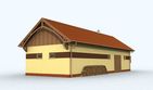 Projekt budynku gospodarczego BGS6 Budynek gospodarczy - parterowy dom o powierzchni 96,69 m², dach dwuspadowy - ujęcie 3