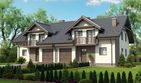 Projekt domu Fasano II Termo - parterowy z poddaszem dom o powierzchni 131,37 m², dach dwuspadowy - ujęcie frontu